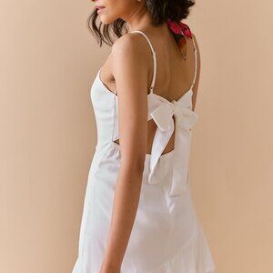 BRAND NEW francesca's Lee Square Neck Bow Back Mini Dress